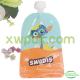 Customized Logo Plastic Spout Pouch Bag Baby Food With Resealable Double Zipper