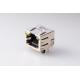 Shielded RJ45 Modular Jack 8P8C Single Port  With LED Gold Plated