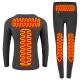 Electric Heated Thermal Underwear Set Rechargeable Men's Travel Heated Pants and