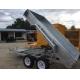 10x6 Hot Dipped Galvanized Hydraulic Tipper Trailer 2000Kg With Mudflaps