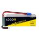 Powerful 4000mAh 6S Battery Dean 60C 6S LIPO BATTERY 22.2V 590g Discharge Rate 30C-60c