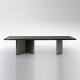 2000mm 29.9 Contemporary Luxury Dining Table , Stainless Steel Mid Century Modern Dining Table
