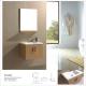 Simple Wall Mounted Bathroom Vanity Cabinets , PVC Bathroom Vanity with Mirror