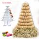 Classic plastic 10 tier macaron tower pyramid macaron stand case