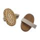 Natural Oval Wooden Body Massager Customized With Pin / Rubber
