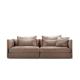 Apartment / Star Hotel Bedroom Furniture Fabric Sectional Sofa Set Modern Style