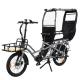 Family-Friendly Electric Cargobike with Child Seats