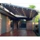Outdoor 2.5m Retractable Awning Pergola Polycarbonate Sheet Gazebo With Screen Sides