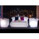Night Club Plastic LED Light Furniture Glow Sofa With RGB Colors Changing