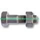 Hexagon Head Steel Structure Bolt Steel Buildings Kits , Bolts And Fasteners