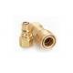 Gas Connection 0.75 Brass Quick Coupler , Universal Quick Connect Brass Fitting
