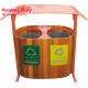 Classification Outdoor Trash Can for Park , outside commercial recycle trash cans with lids