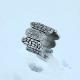 Fashion 316L Stainless Steel Casting Clay CZ Stones Ring LRX428