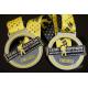 Semi Marathon 10KM Custom Sports Medals Soft Enamel Medallion With Ribbon