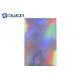 Hologram Rainbow Plastic Sheet Material Digital Printing Holographic PVC Sheet For Card Making