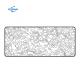 Office Table Mat Gaming Large Long Extend Topographic Big Full Keyboard Desk White 800*300