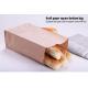 100% Recyclable 160gsm Kraft Paper Food Bag