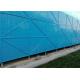 Blue Powder Coated Perimeter Safety Screens Galvanized Plate Punched