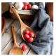 8Pcs Nonstick Teak Wood Spoons Spatula With Holder Wooden Kitchen Utensil Set