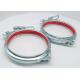 Flange Pipe Connection Adjustable Bolt Seal 125MM Galvanised Pipe Clamps