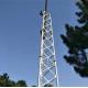 Self Support Tubular Telecom Tower 15 - 60m Height For Signal Transmission