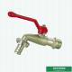 For Washing Machines Aluminum Handle Brass Tap Customized Brand Middle Weight Brass Ball Bibcock Valve