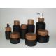 Eco Friendly Durable Black Cosmetic Bottles For Facial Cream Skin Care Product
