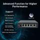 5 Ports Managed 2.5Gbps Network Switch Store And Forward Switch Architecture