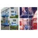 10 Meter Hydraulic Aluminum Work Platform Four Mast Blue For Warehouses