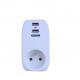 EU AC Plug Socket  Kampa KP-2USB-01-F New Design High Quality With 2.1A USB Charger