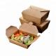 Brown Snack Cardboard Food Boxes , Cardboard Takeaway Food Boxes