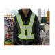 Neon Fluorescent Yellow Durable Reflective Vest Traffic Safety Equipment