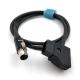 12V Camera Power Cable 80cm Mini Xlr To D Tap For TV Logic Monitor