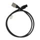 Black Dashboard HSD Cable Assemblies , A Code 4 Pin HSD USB Interface Cable