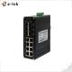 12 - 48VDC Industrial Ethernet Switch 8 Port 10/100/1000T + 6 Port 1000X SFP