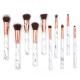 Marble Strip Color Facial Makeup Brushes 10piece For Traveling