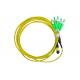 3 Meters OFNP 12F MPO MTP Cable OS2 Singlemode Breakout Cord