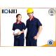 Safety Work Custom Work Uniforms , Factory Worker Uniform Shirts With Short Sleeve