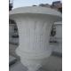 White Marble Flowerpot for garden