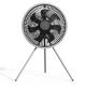 Tripod Rechargeable Camping Fan 1000mAh Battery Wireless Remote Control With LED Light