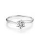 18k Beautiful Diamond Ring + D VS1 HPHT White Lab-Grown Diamond Ring NGTC Certified Round Synthetic Diamond Ring