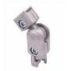 Anodized Silver Inline Aluminum Tube Fitting AL-10 360 Degree Rotating