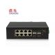 Managed Industrial Poe Network Switch 8*10/ 1000 M PoE Rj45 Port , 2GE SFP Port