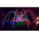 Water Park Dancing Laminar Jet Fountain With RGB Led Light CE/RoSH Certificated