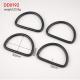Acceptable OEM/ODM Non-Welded 50mm Black Metal D Ring for Bag Strap DIY Accessories