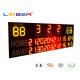 Outside UV Protection 12 / 20 Inch LED Electronic Baseball Scoreboard In Yellow And Red Color