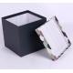 Leather Paper Board Box For Luxury Gift Packing, Rigid Gift Boxes With High Density Sponge Tray