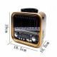 Rechargeable Battery Powered Portable AM / FM 3 Band Clock Radio with Built in Speaker