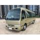 ISO Used 20 Passenger Bus , Manual Transmission Toyota Coaster Used Bus
