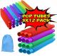 Many Colors ABS Material Pop Tube Fidget Toys Soft Ring Shape Changing For Kids